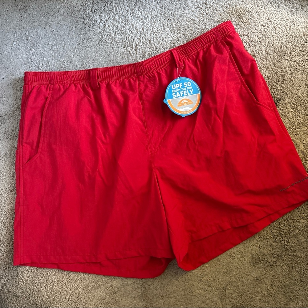 Columbia Men's Red Swim Shorts